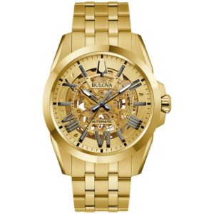 Gold Tone Stainless Steel Men's Watch