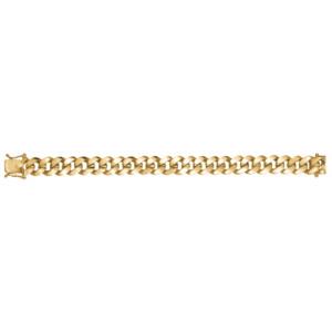 10 karat yellow gold solid Cuban link chain