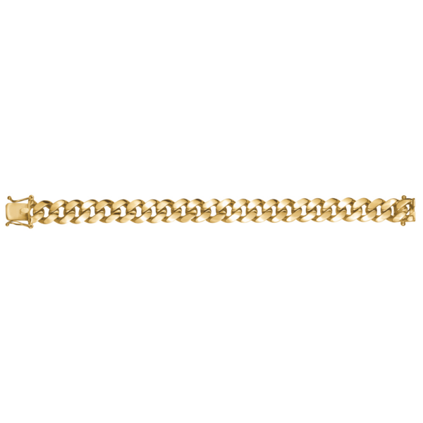 10 karat yellow gold solid Cuban link chain