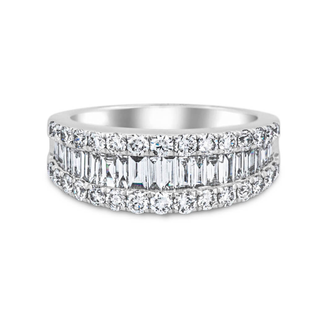 Baguette Diamond Band - H Williams Jewellery