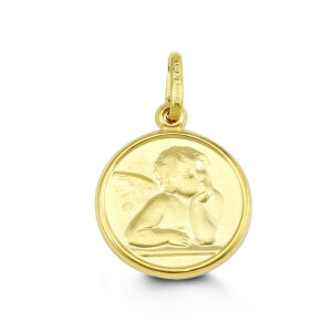 10k Gold Angel Medallion