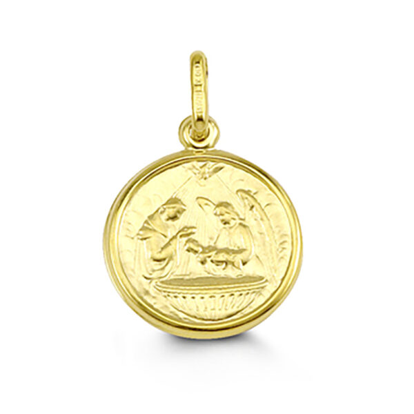 10k Gold Baptism Medallion