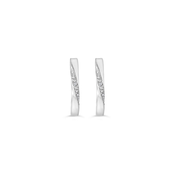 Diamond Huggie Earrings