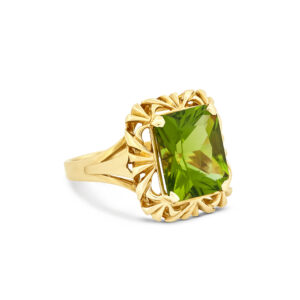 Green Stone Cocktail Ring