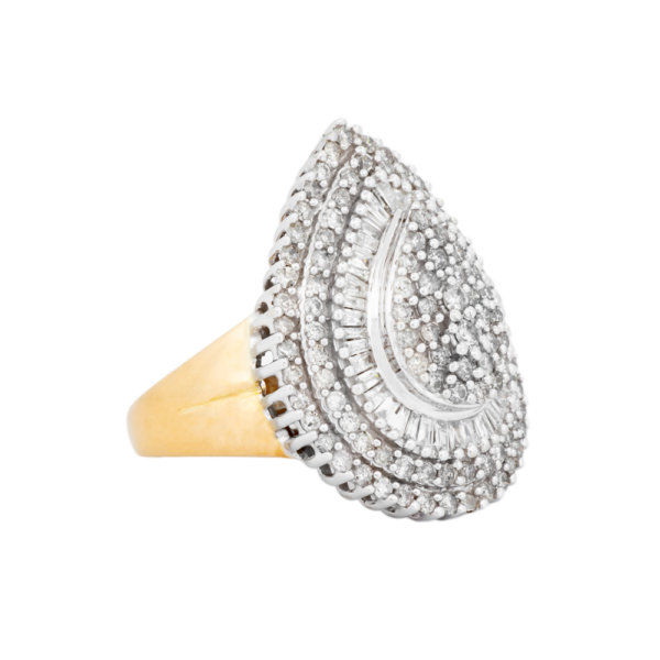Baguette & Brilliant Diamond Ring