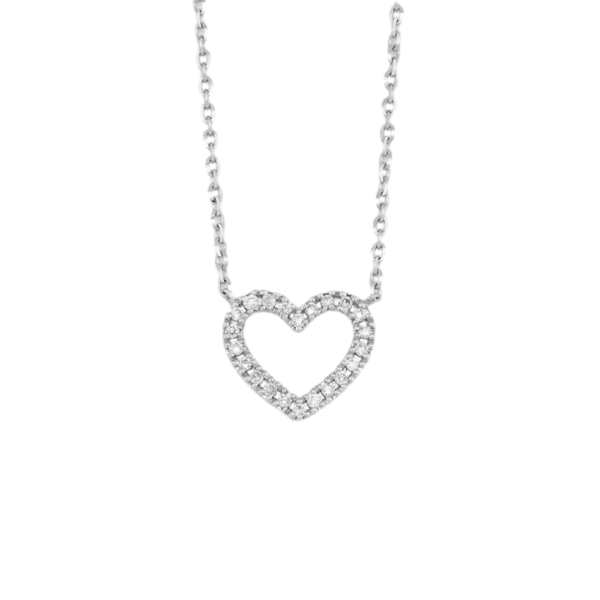Heart Frame Diamond Necklace