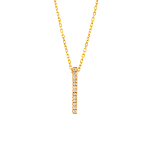 Vertical Drop Diamond Necklace