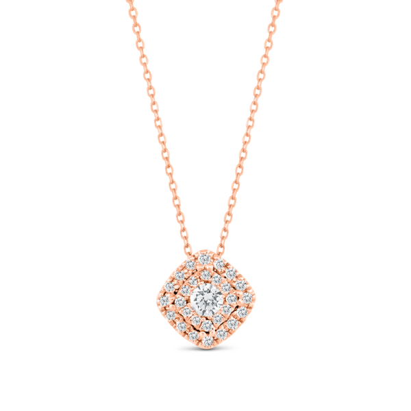 Canadian Diamond Halo Necklace