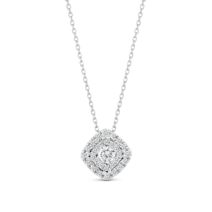 Canadian Diamond Halo Necklace
