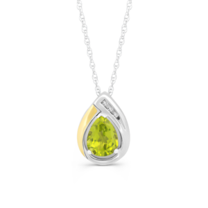 Sterling & Gold Peridot Necklace