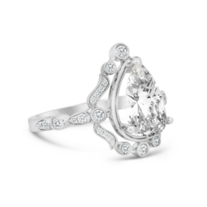 Vintage Style Diamond Engagement Ring