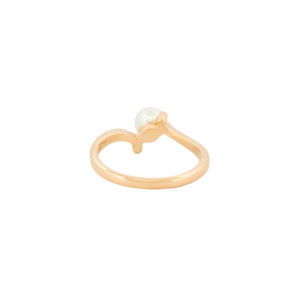 Gold & Pearl Bypass Ring