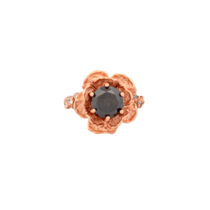 Black Diamond Rose Ring