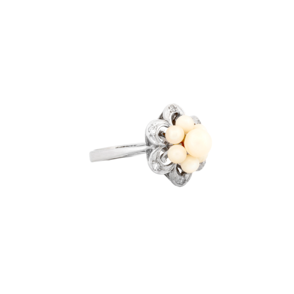 Pearl Flower Cluster Ring