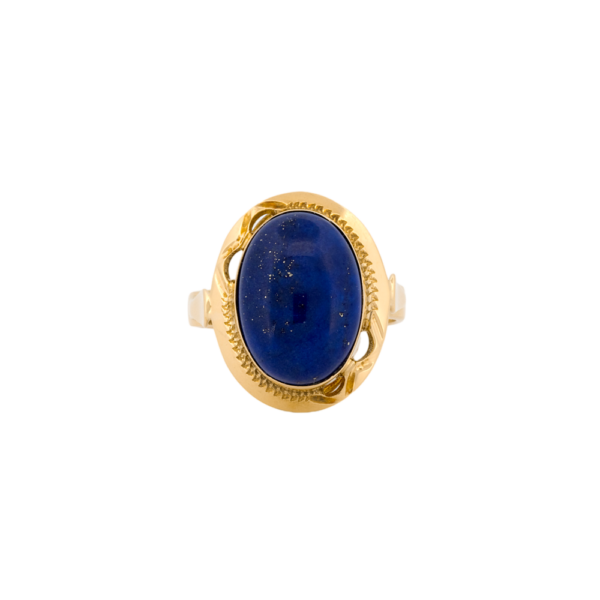 18k Gold Lapis Lazuli Ring