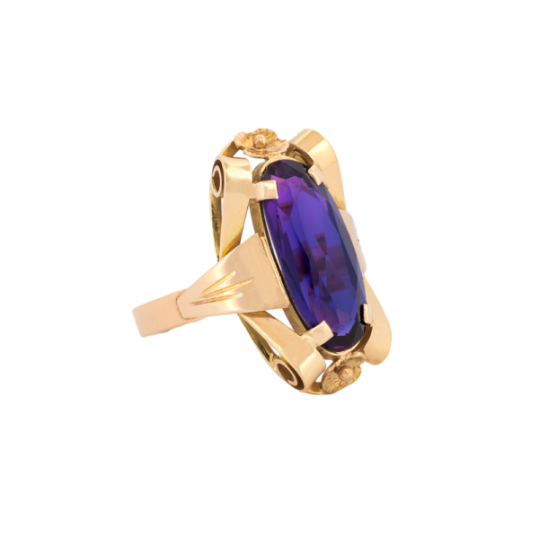Purple Chrysoberyl Cocktail Ring