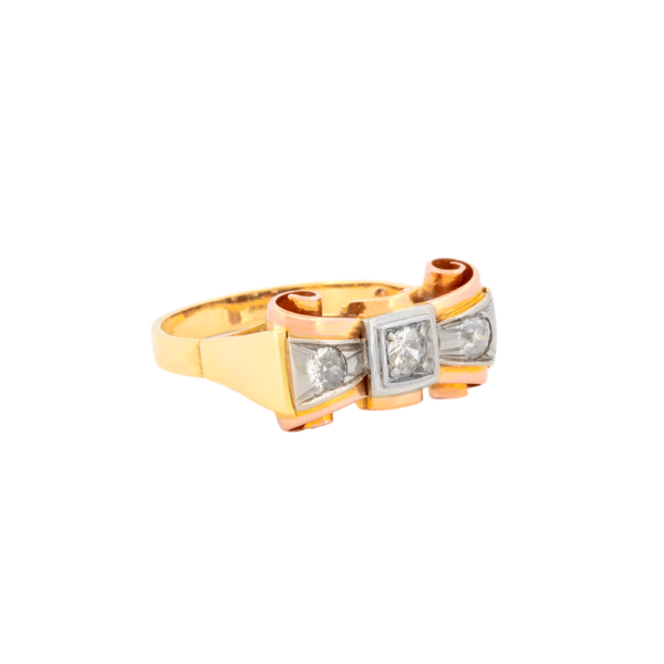 Antique Diamond Trinity Ring