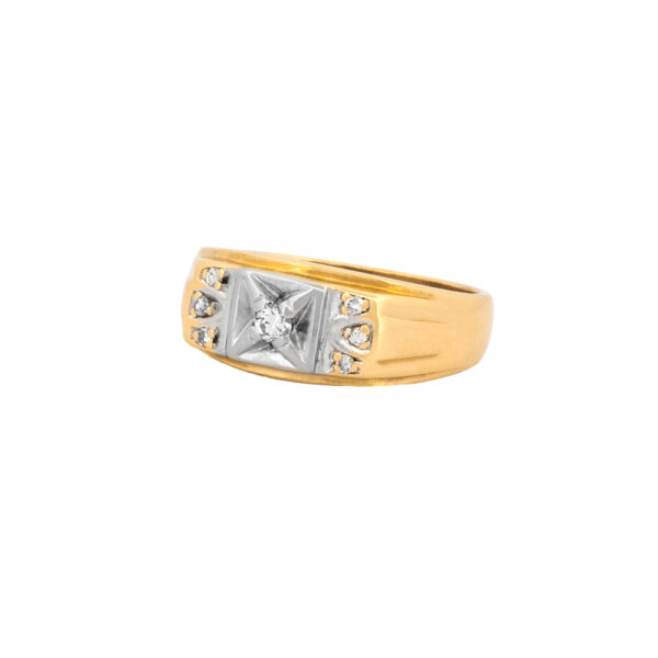 Two-Tone Diamond Ring