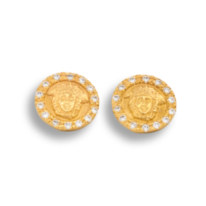 Medusa CZ Stud Earrings