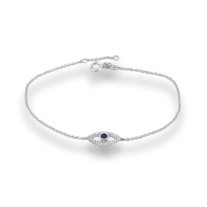 Evil Eye Sapphire & Diamond Bracelet