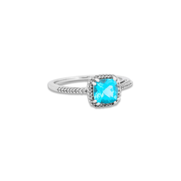 Topaz & Diamond Ring