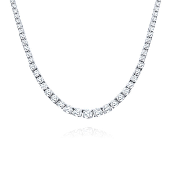 Sterling & Cubic Zirconia Necklace