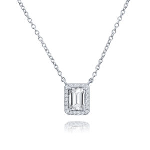 Sterling & Cubic Zirconia Necklace