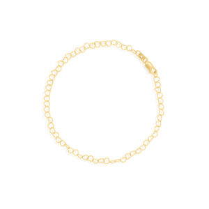 Gold Heart-Link Bracelet