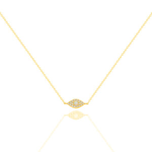 Gold Vermeil Evil Eye Necklace