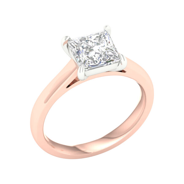 Princess Cut Diamond Solitaire Engagement Ring