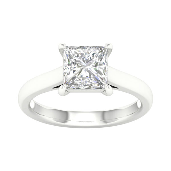 Princess Cut Diamond Solitaire Engagement Ring