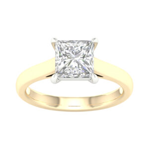 Princess Cut Diamond Solitaire Engagement Ring