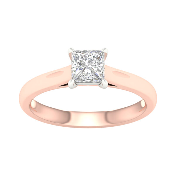 Princess Cut Diamond Solitaire Engagement Ring