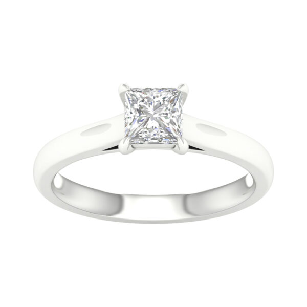 Princess Cut Diamond Solitaire Engagement Ring