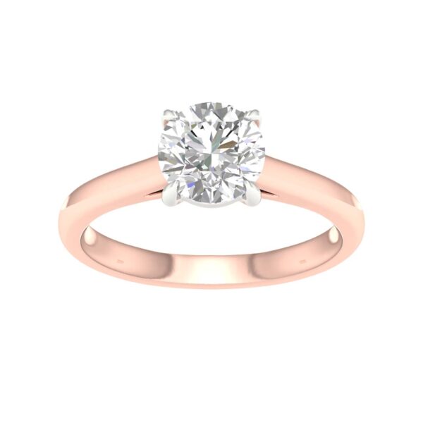 Brilliant Cut Diamond Solitaire Engagement Ring