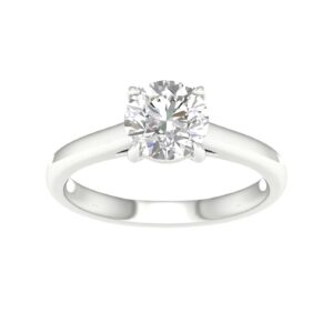 Brilliant Cut Diamond Solitaire Engagement Ring