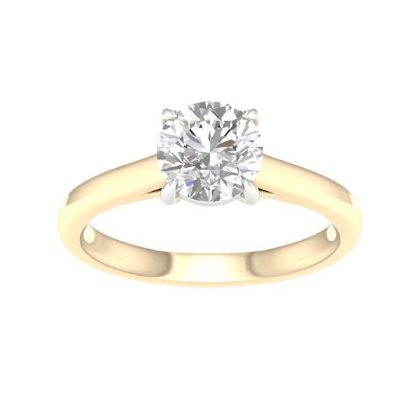 Brilliant Cut Diamond Solitaire Engagement Ring