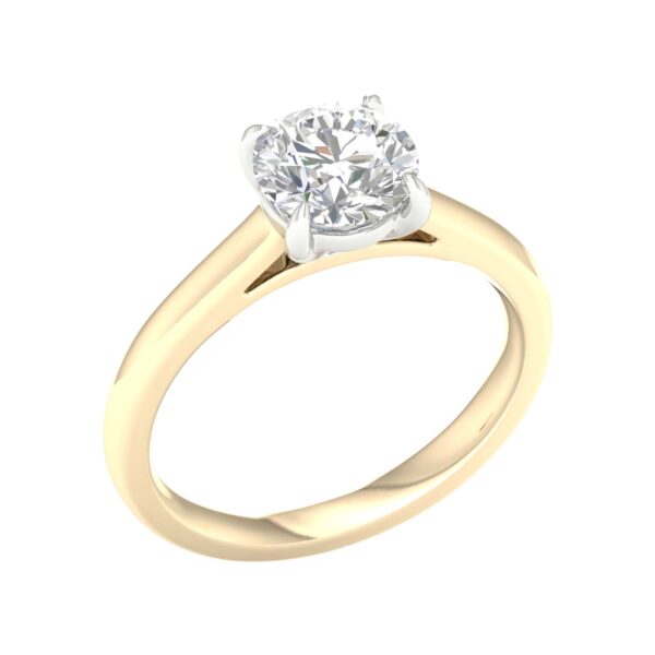 Brilliant Cut Diamond Solitaire Engagement Ring