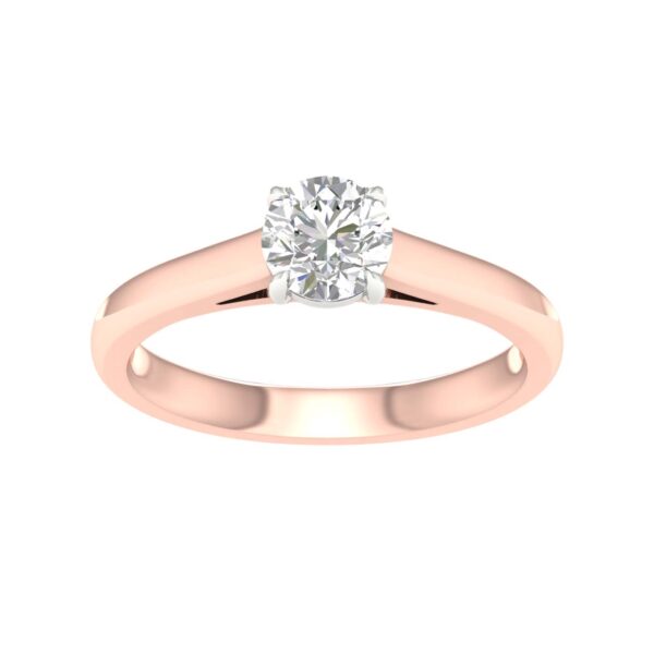 Brilliant Cut Diamond Solitaire Engagement Ring