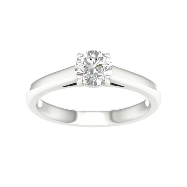 Brilliant Cut Diamond Solitaire Engagement Ring