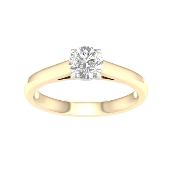 Brilliant Cut Diamond Solitaire Engagement Ring