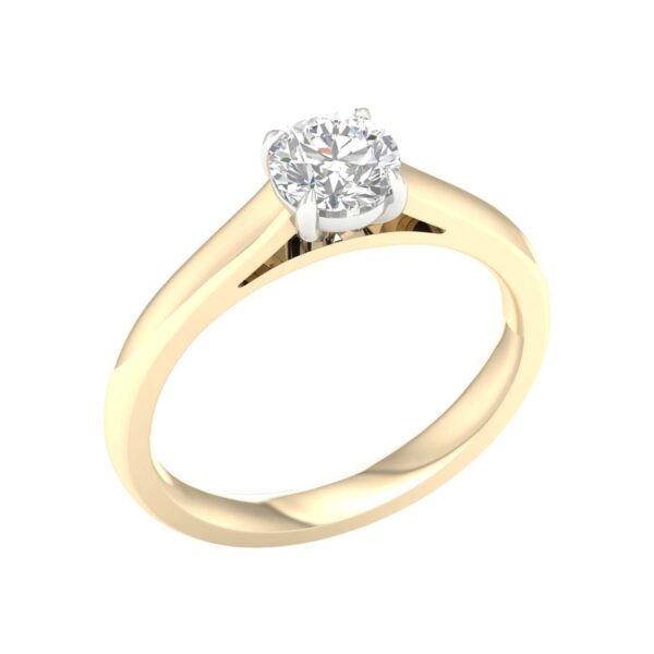 Brilliant Cut Diamond Solitaire Engagement Ring