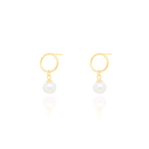 Gold Vermeil Pearl Drop Studs