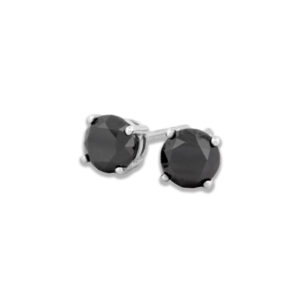 Black Diamond Stud Earrings