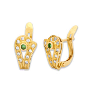 18k Gold Drop Earrings