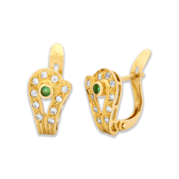 18k Gold Drop Earrings