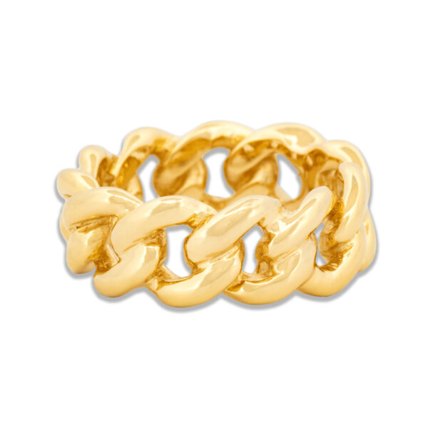 14k Gold Cuban Link Ring