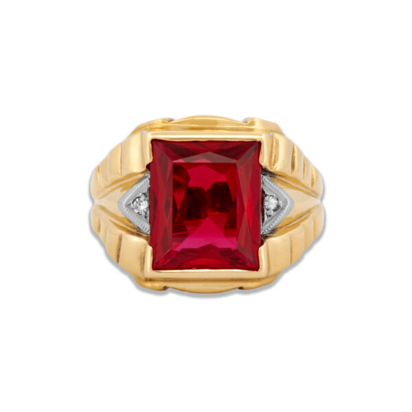 Vintage 10k Gold Ruby Ring