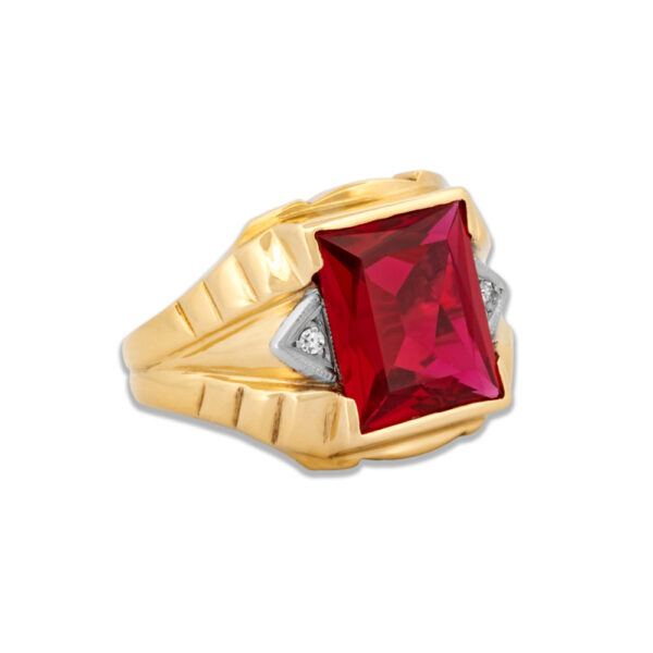 Vintage 10k Gold Ruby Ring