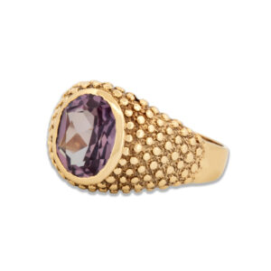 Vintage 10k Gold Mystic Topaz Ring